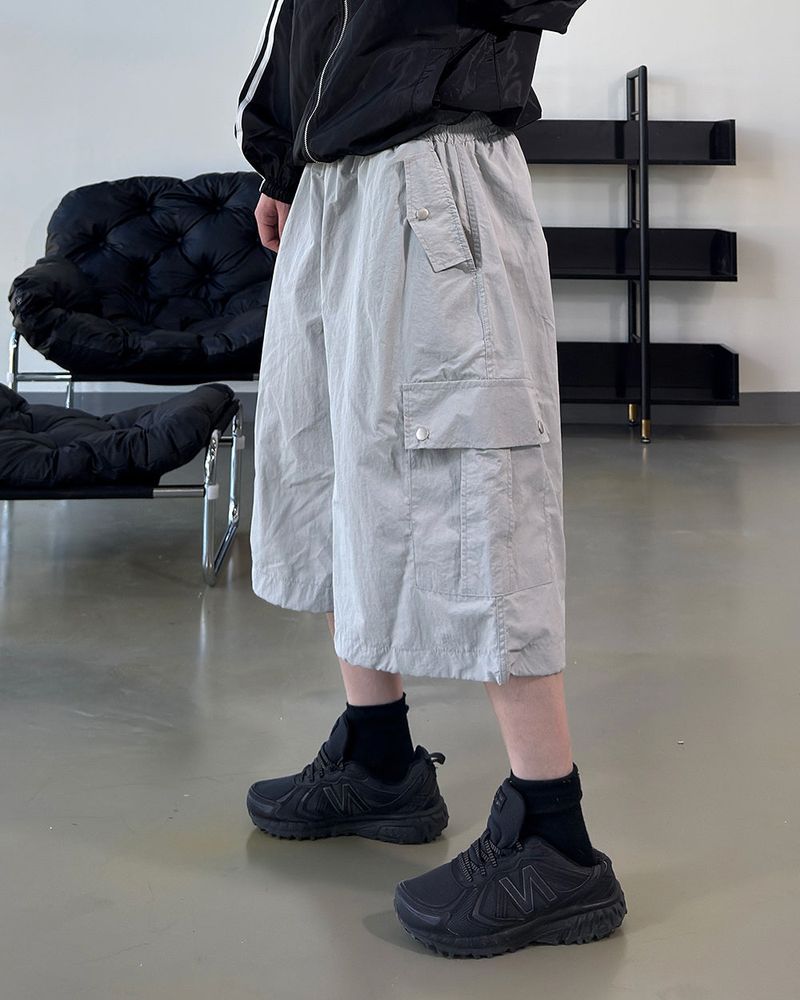 Kelt Nylon Cargo Bermuda Pants