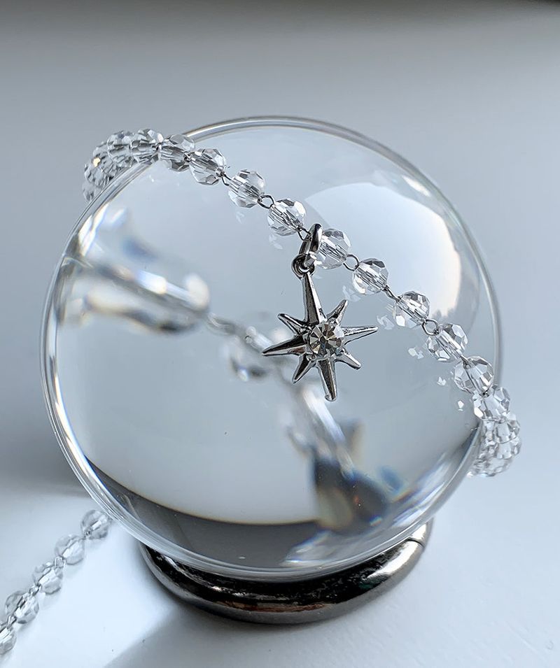 Crystal point necklace
