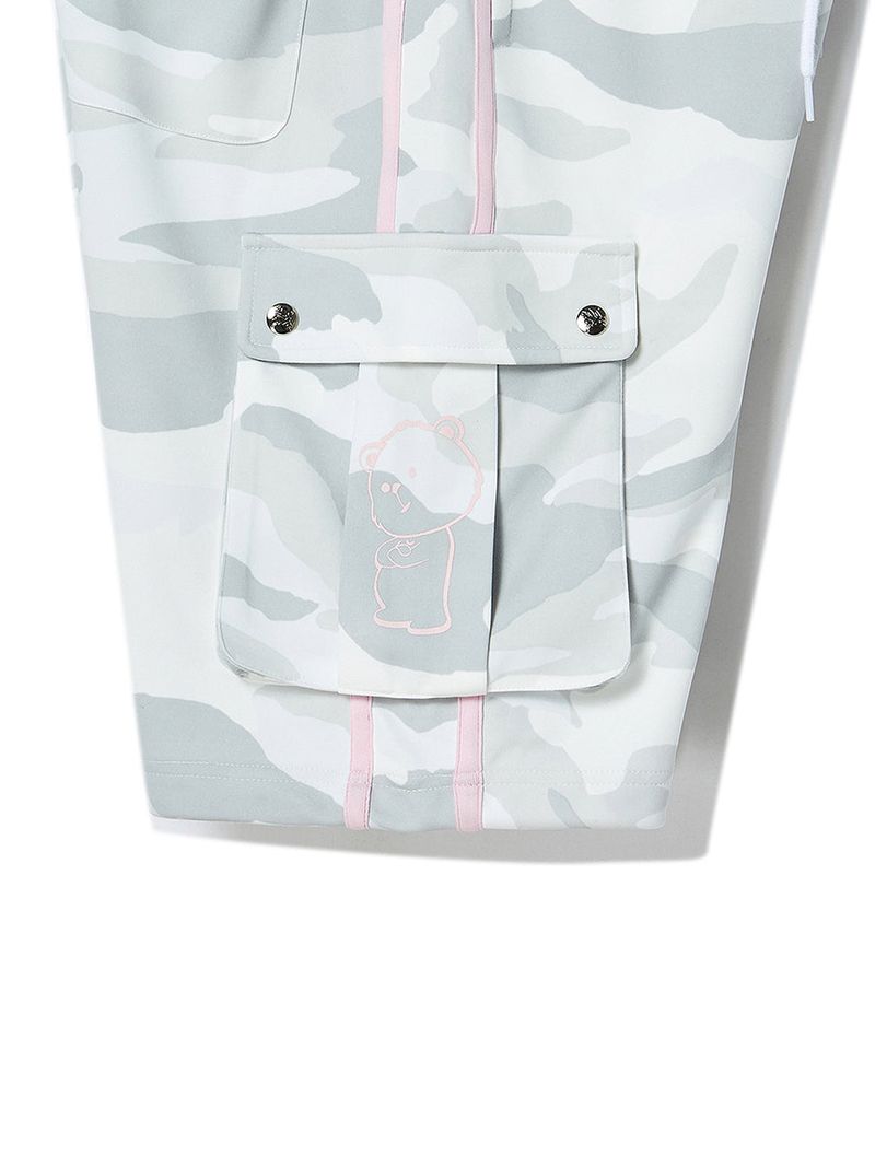 TOUGH BEAR CAMO HALF PANTS (LIGHT GREY)