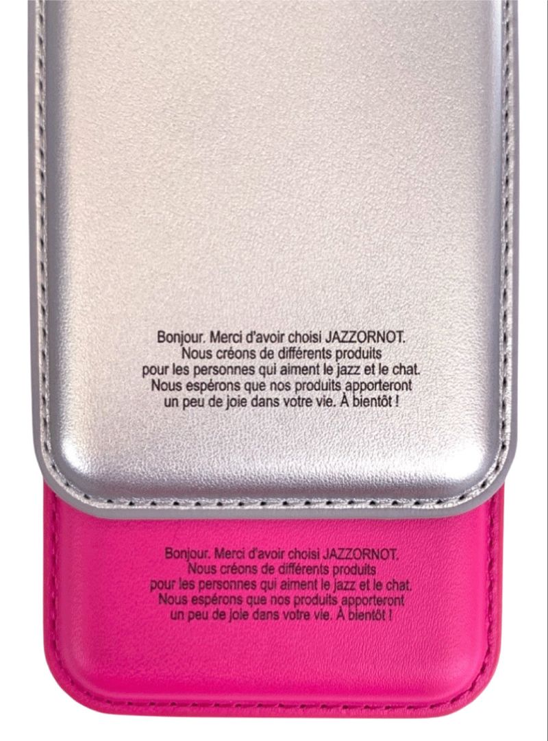 Swing Magsafe Set(white logo+hot pink wallet)