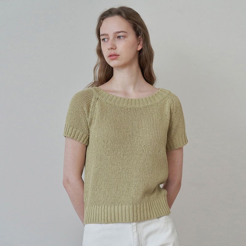 URAGO（ユラゴ）の「Mild slub half knit（Tops）」
