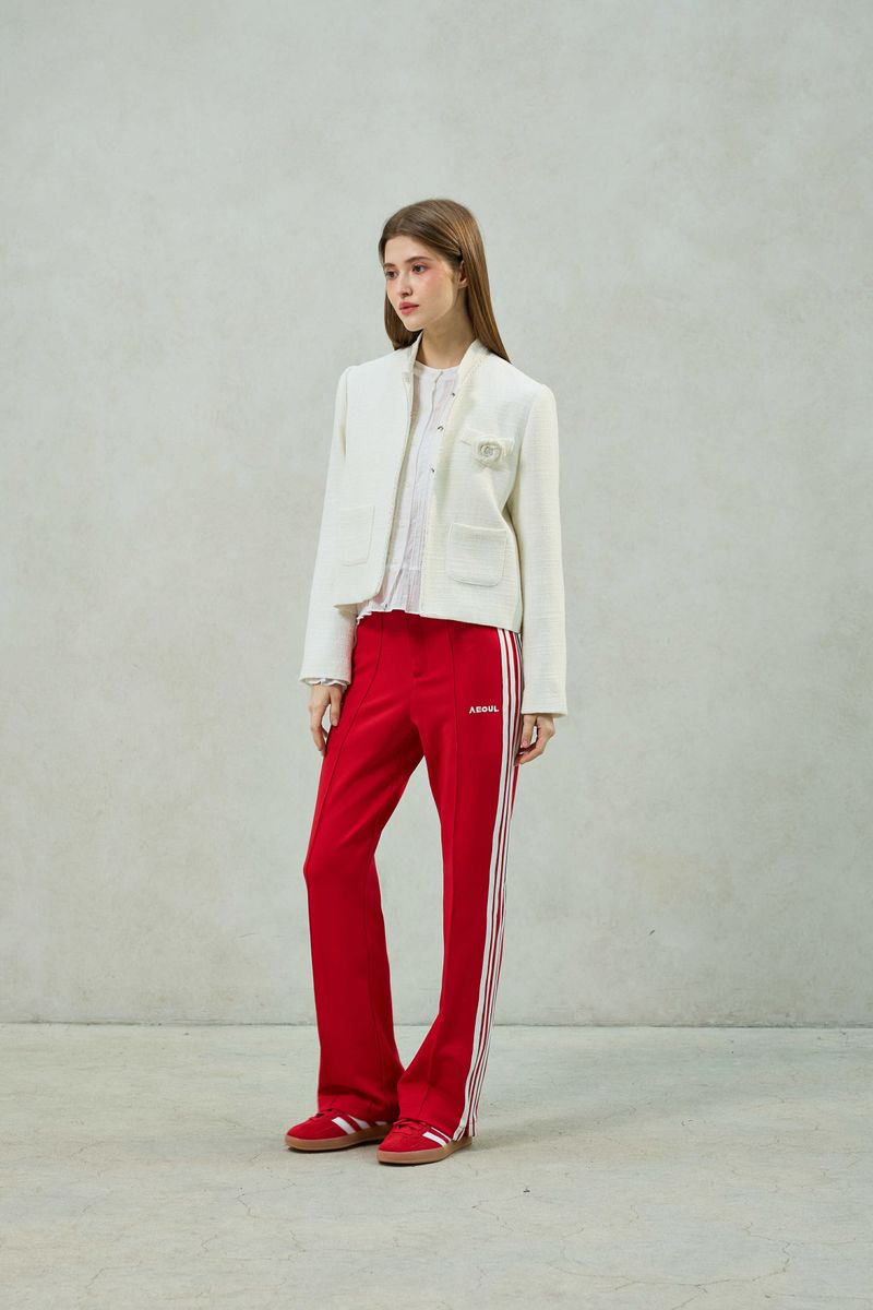 JOEL JERSEY TRACK PANTS / RED
