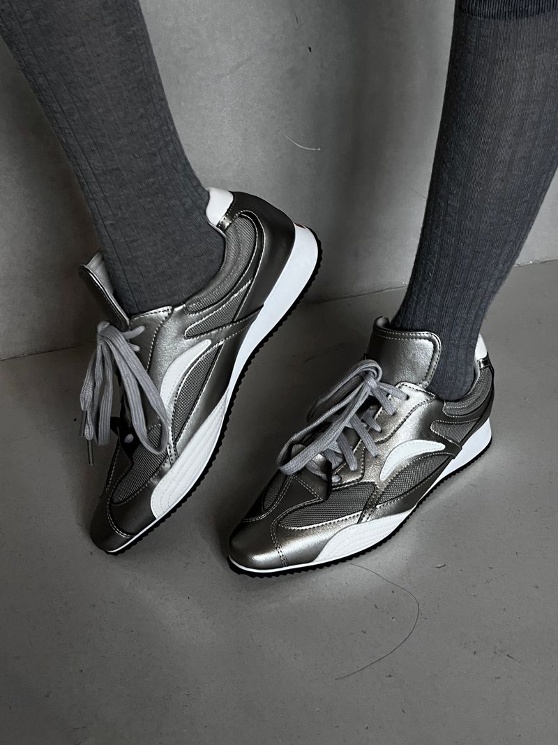 steel-edge stiletto sneaker (2color)