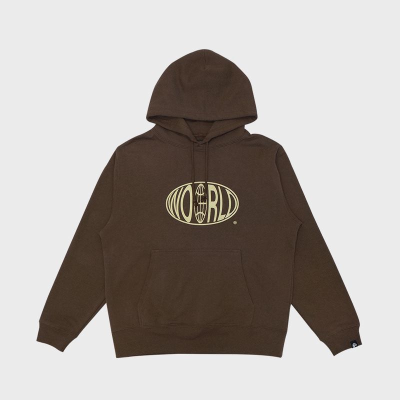 WOOR（ウール）の「WO'O'RLD HOODIE (BROWN)（Tops）」