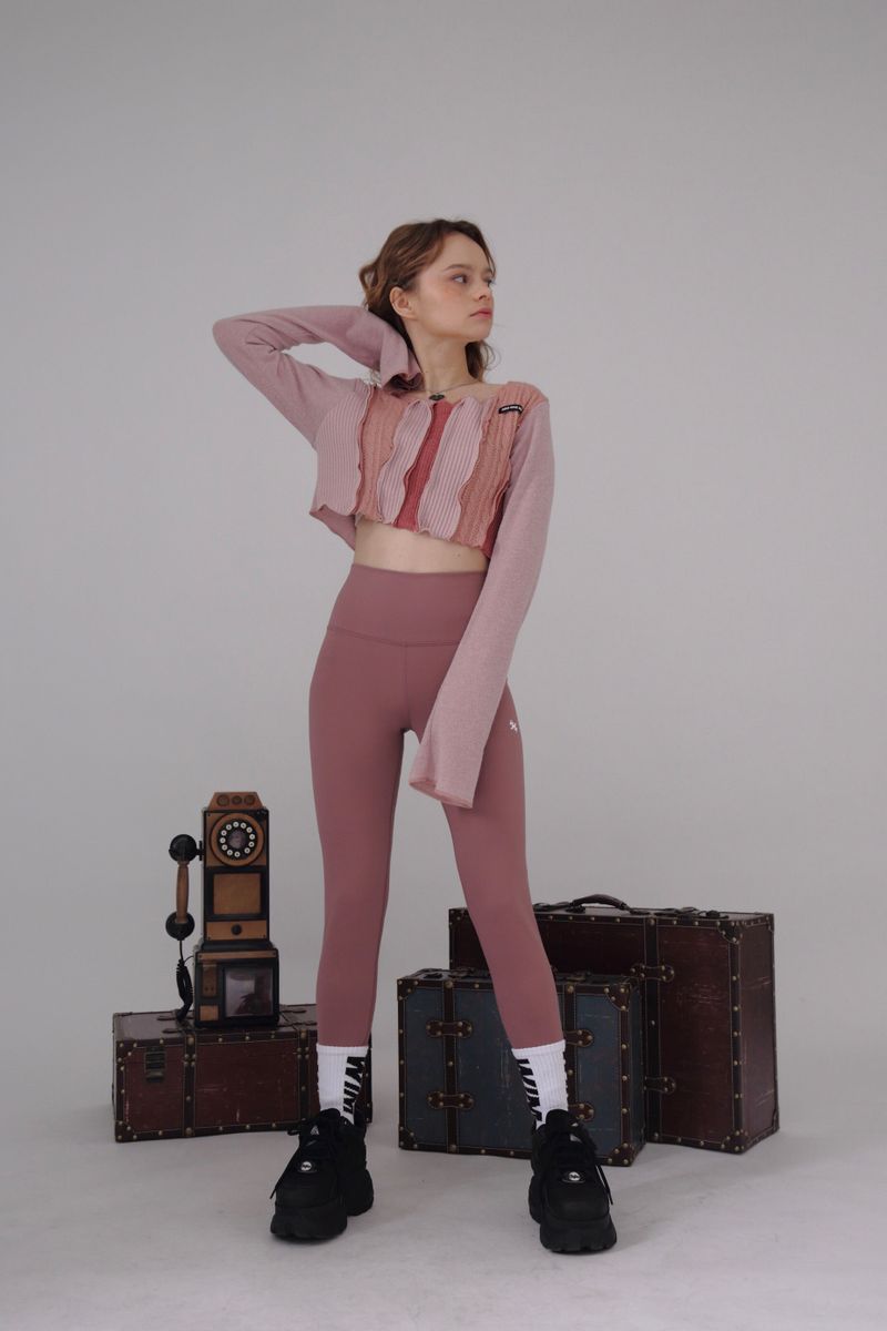 MODERN LEGGINGS- mauve pink