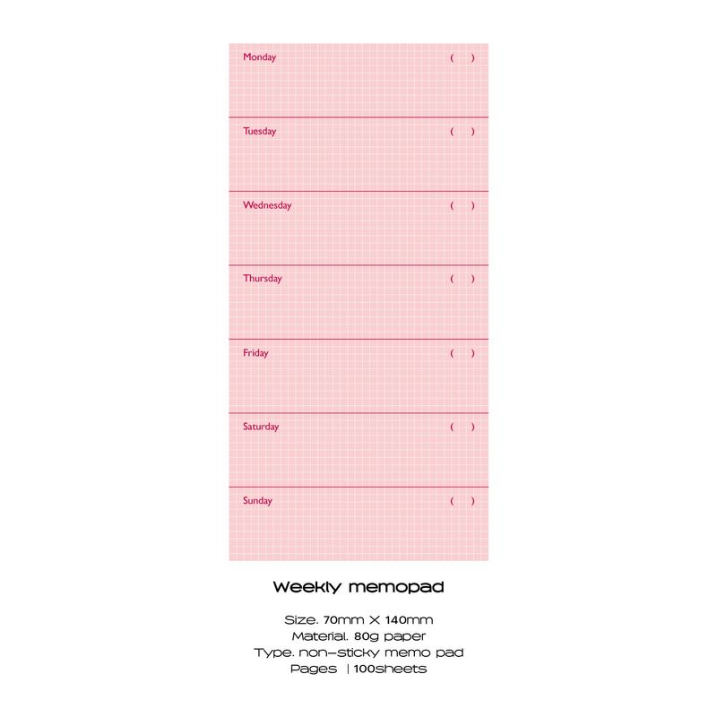 Weekly memopad