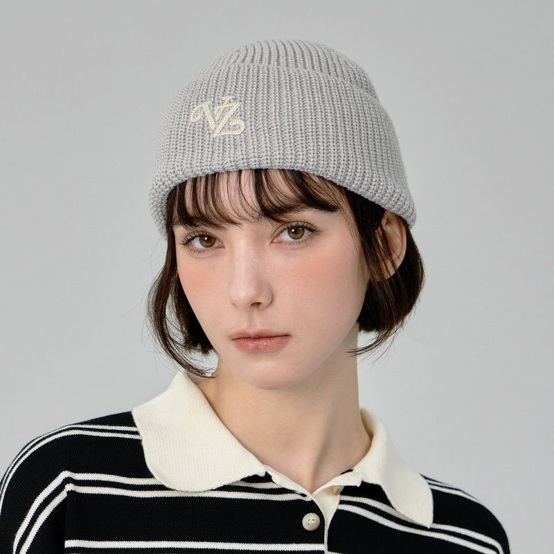 Leaf VZ Logo Washed Beanie / Gray