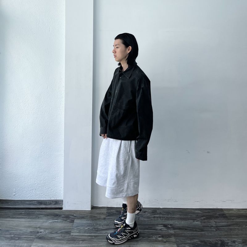 Faded Cropped Work Jacket
