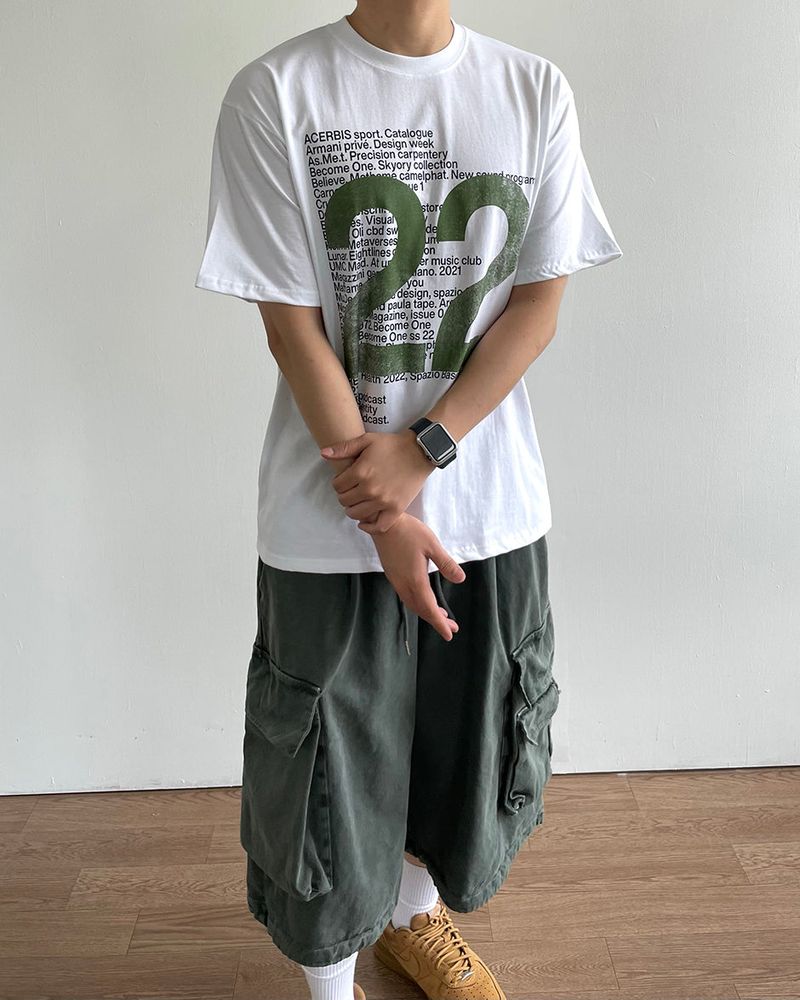 Mitsu Printed Short Sleeve Tee