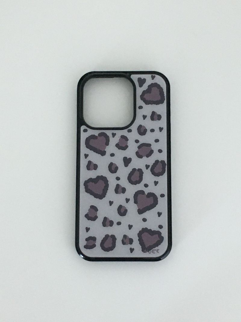 shop.nuee（ショップニュイ）の「F.heart leopard case (red bean)（Smartphone Accessories）」