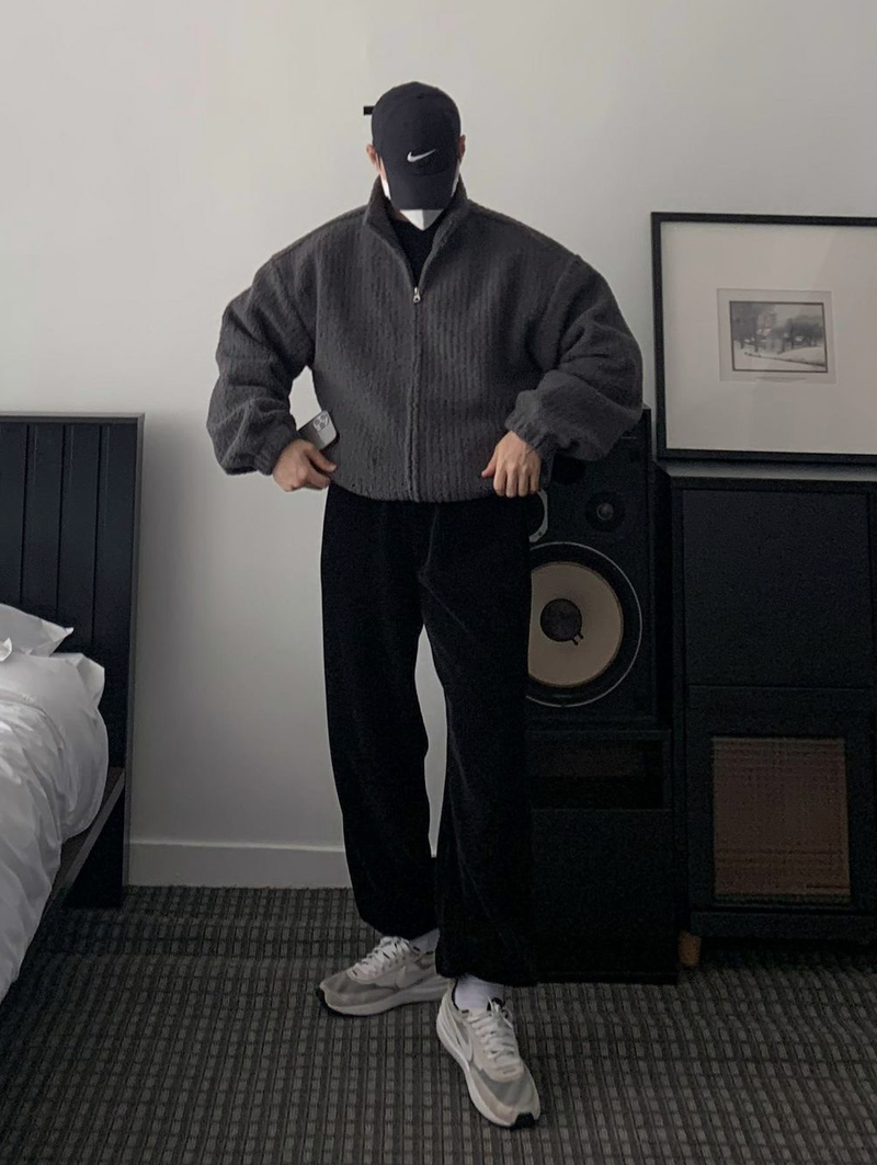 Nus. archive（ナス アーカイブ）の「Sean Fleece Jacket (Charcoal)（Jackets/Outerwear）」