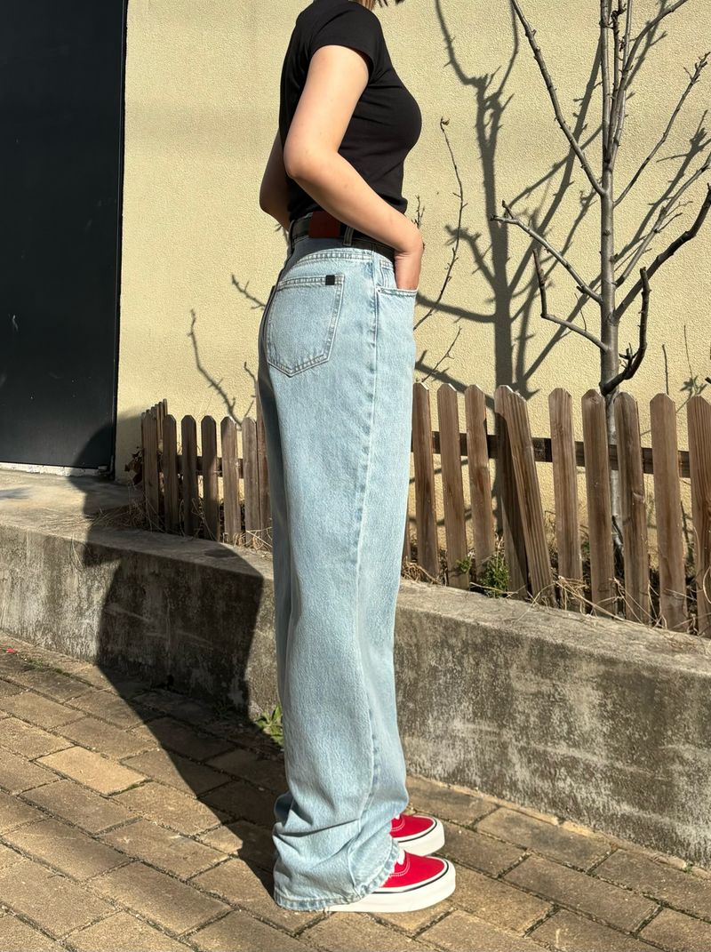 WIDE LIGHT BLUE DENIM PANTS code 21010