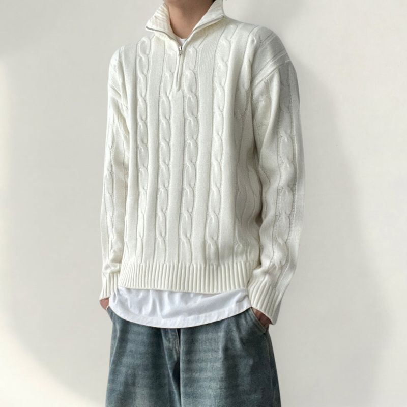 voarc（ボアク）の「Classic Cable Zip-Up Knit（Tops）」