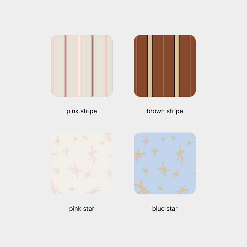 Star Stripe Ribbon Pillowcase