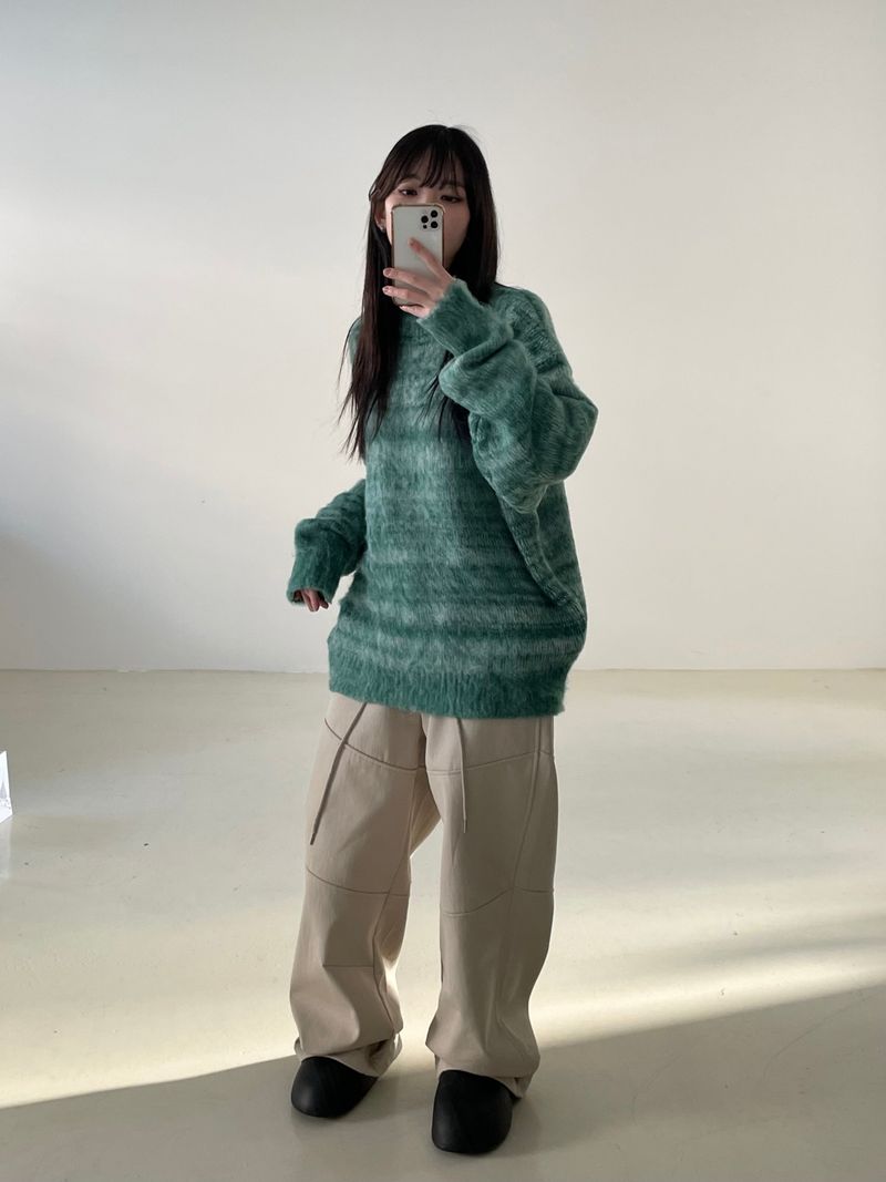 Arco iris（アルコイリス）の「Remarkable unique stripe knit （Tops）」