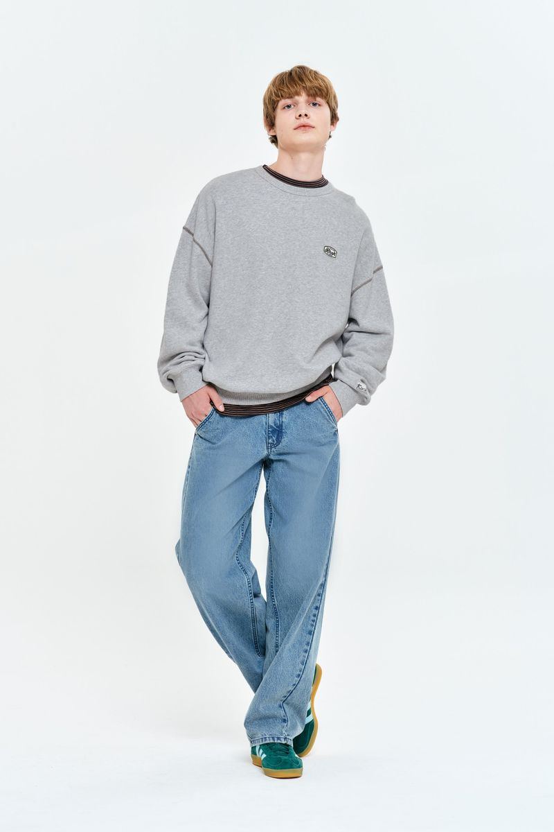 UNI HEAVYWEIGHT SWEATSHIRT [MELANGE GRAY]