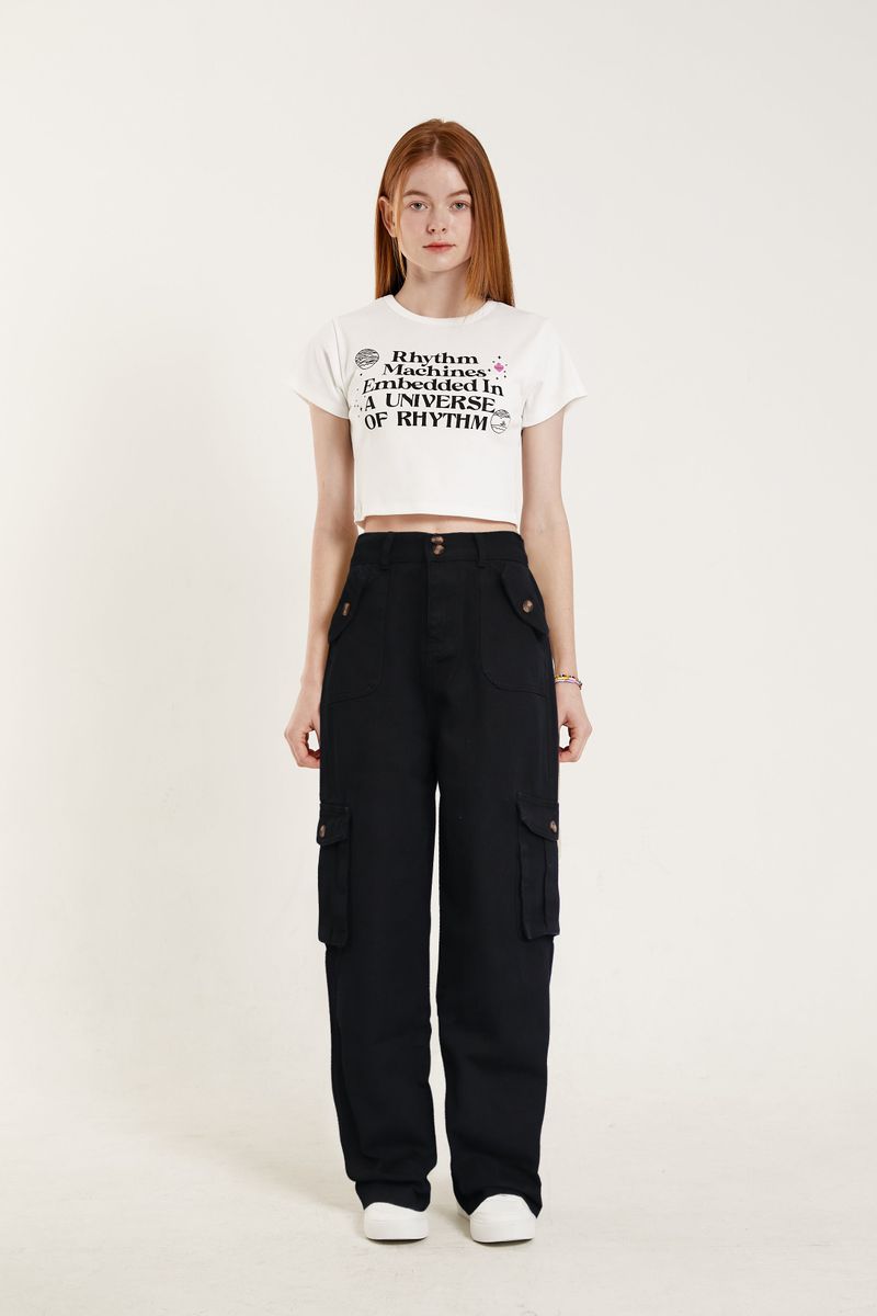 CARGO SOFT WIDE PANTS
