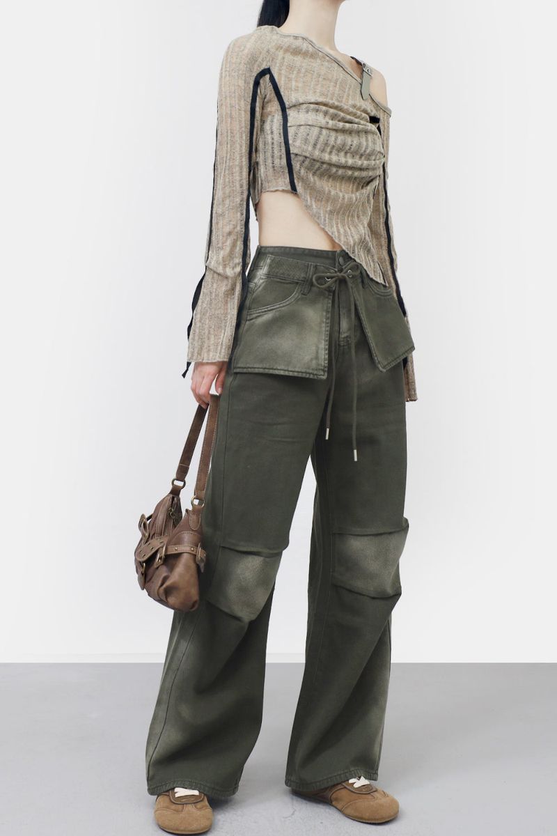 Lopao Belt Uneven Knit