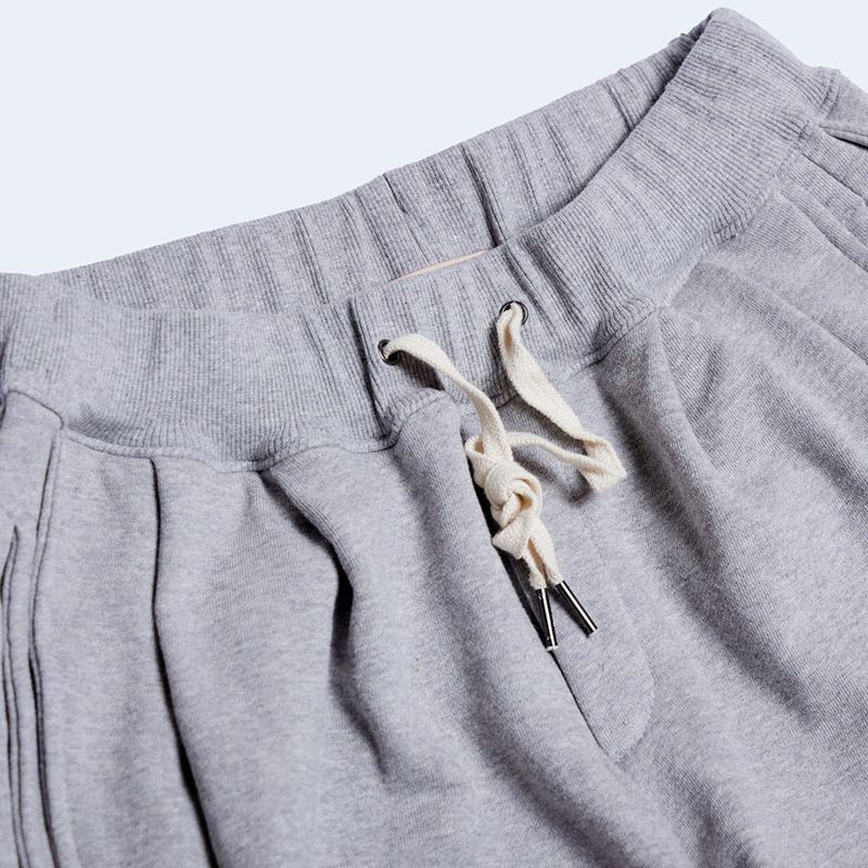 DAMP WIDE FIT TWO-TUCK PLEAT SWEAT PANTS