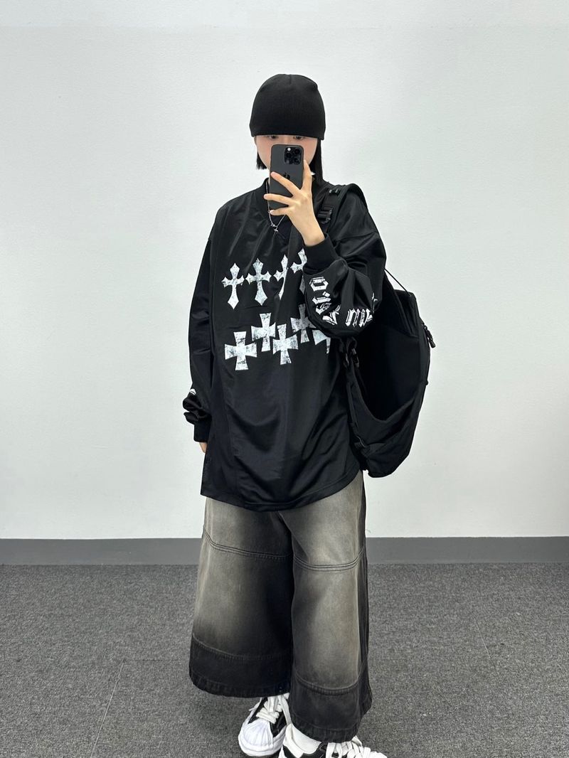d cross jersey long-sleeve