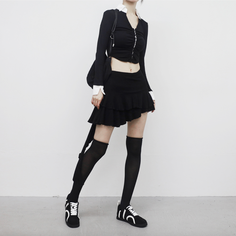 NONCODE（ノンコード）の「Ho-Anne Unbalanced Cancan Skirt（Skirts）」