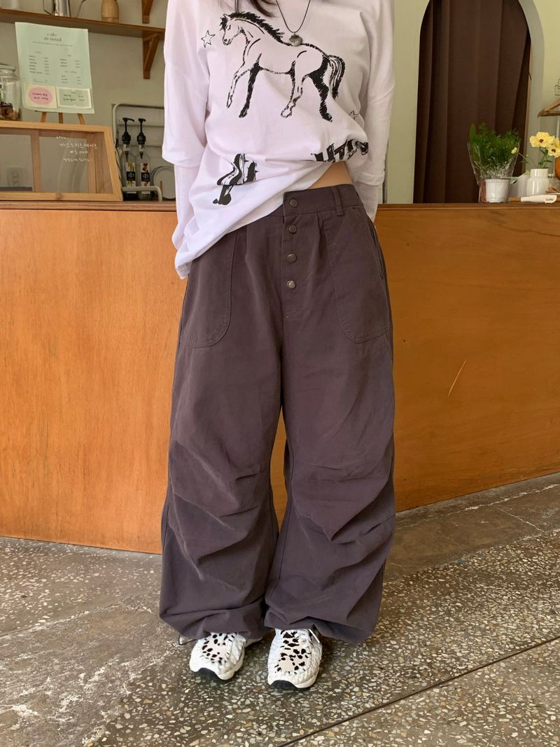 RITCORE（リットコア）の「ノートン ピグメント ボタン シャーリングパンツ (3c)（パンツ）」