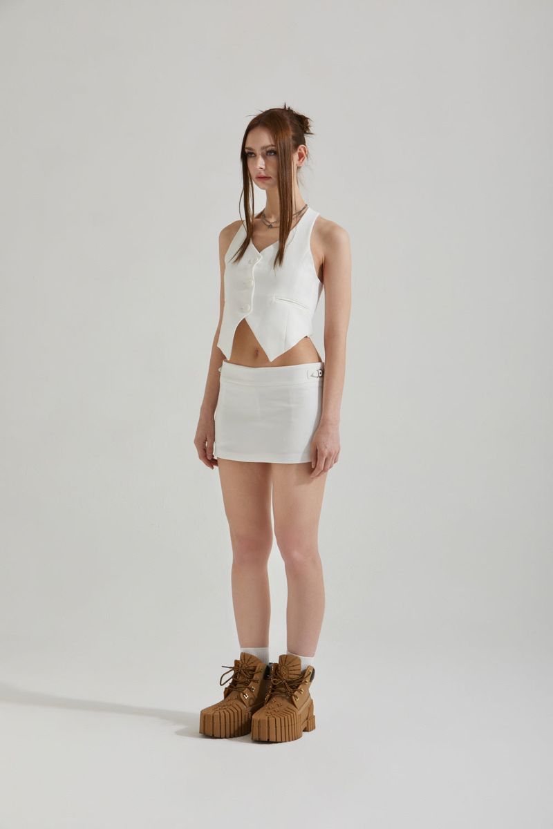 STRAP MINI SKIRT