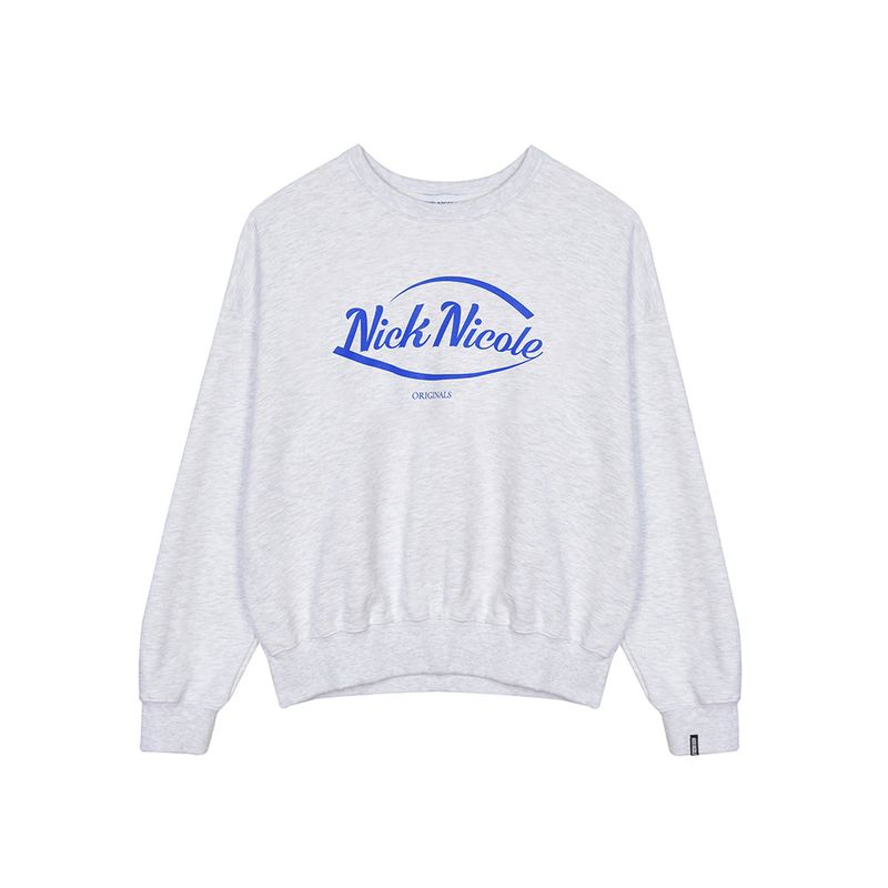 NICK&NICOLE（ニック＆ニコール）の「NICOLE ORIGINALS SWEATSHIRT_MELANGE BLUE（Tops）」