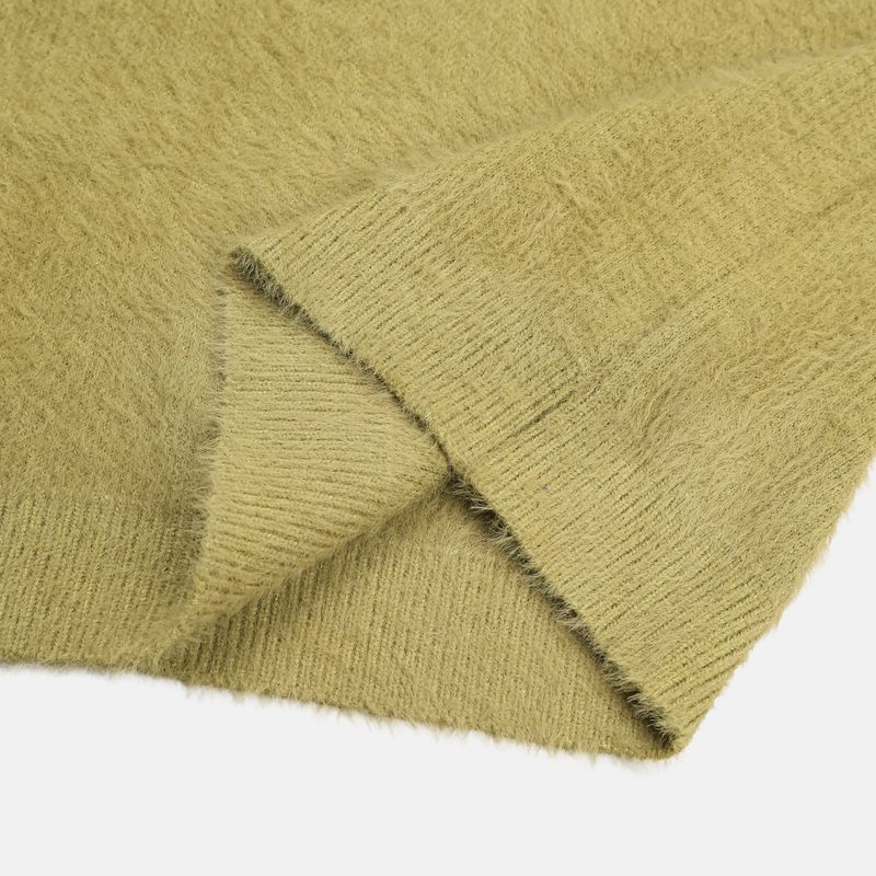 Angora hairy cropped knitwear