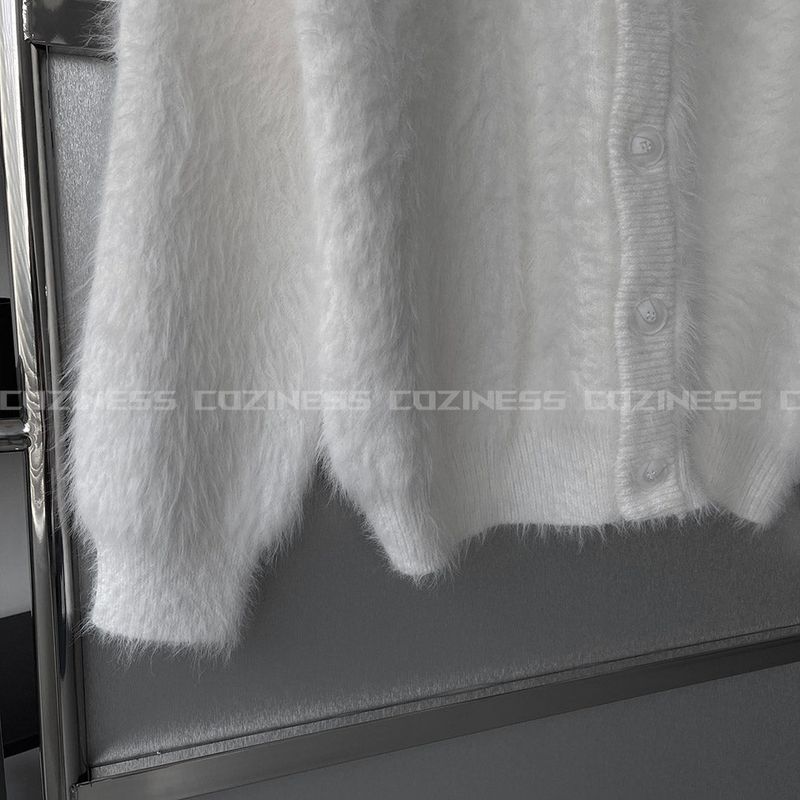 OA Blanc Angora Cardigan (3 colors)