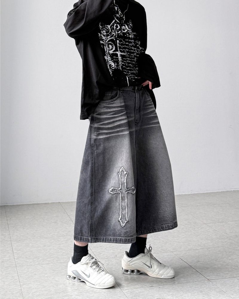 Hyke Black Bermuda Denim