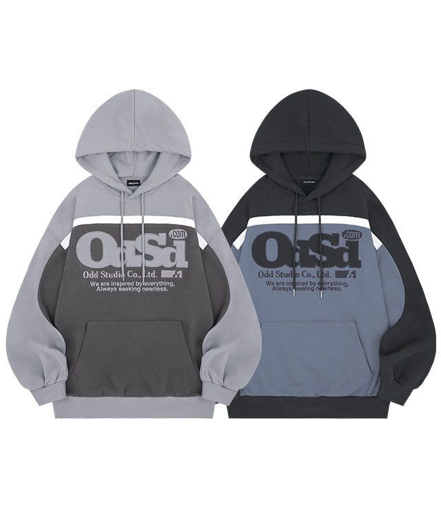ODDSTUDIO(オッドスタジオ)の「ODSD-Color-Block-Overfit-Hood - 2COLOR(Tops)」