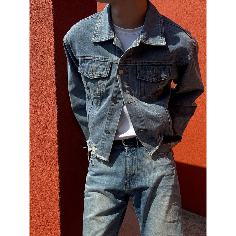 LAURANT（ロラン）の「[S/S] クロップダメージデニムジャケット(2color)（ジャケット/アウター）」