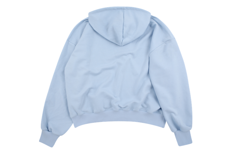 Skyblue button hoodie