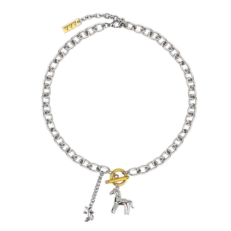 VVV(ブイブイブイ)の「Baby Pony Drop Chain Surgical Necklace(Accessories)」