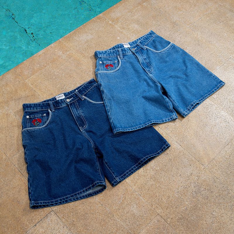 Vineca Stitch Denim Shorts