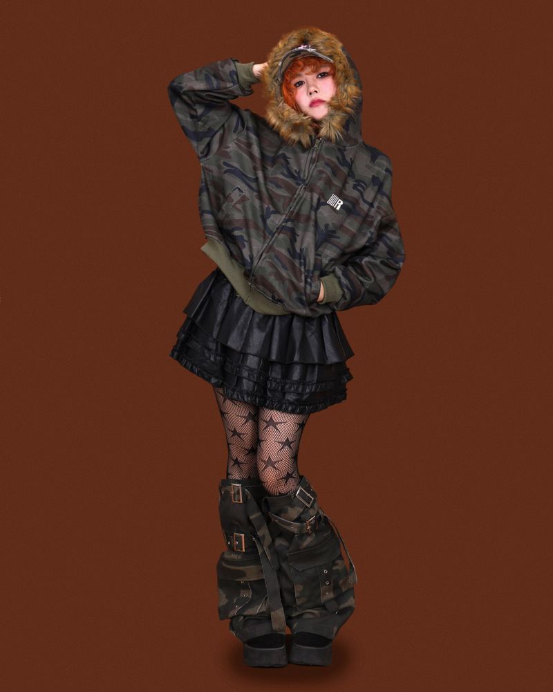 camo belt leg warmer