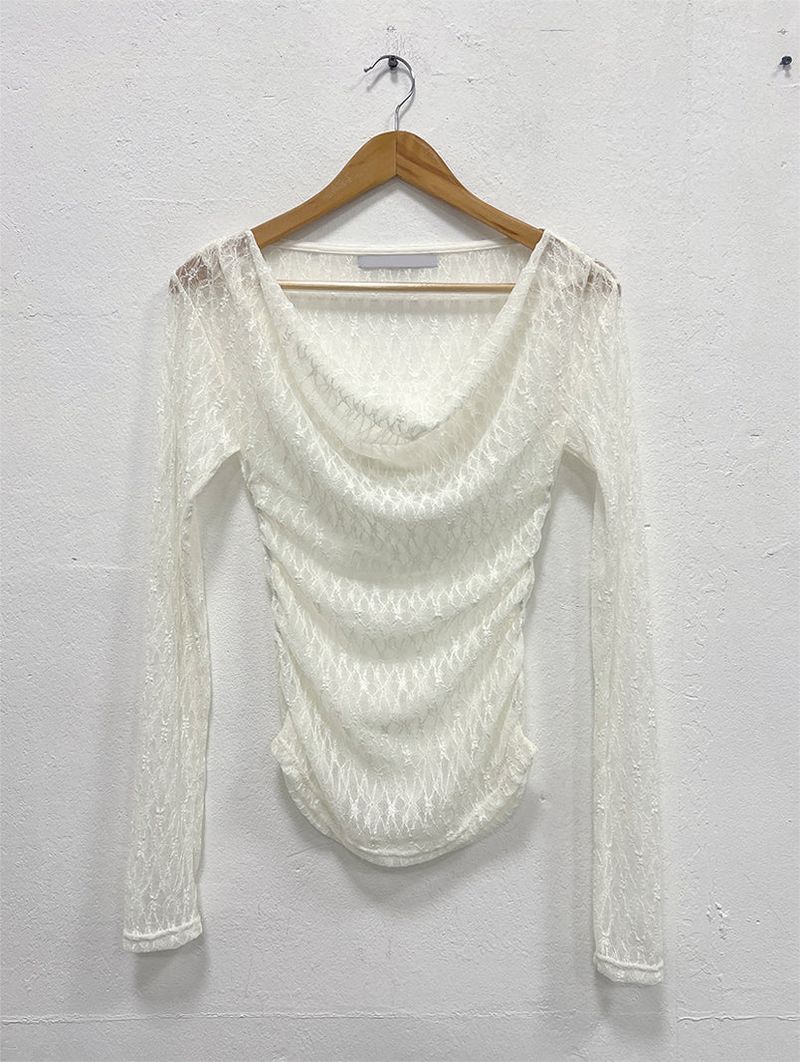 LACE DRAPE LONG SLEEVE (2C)