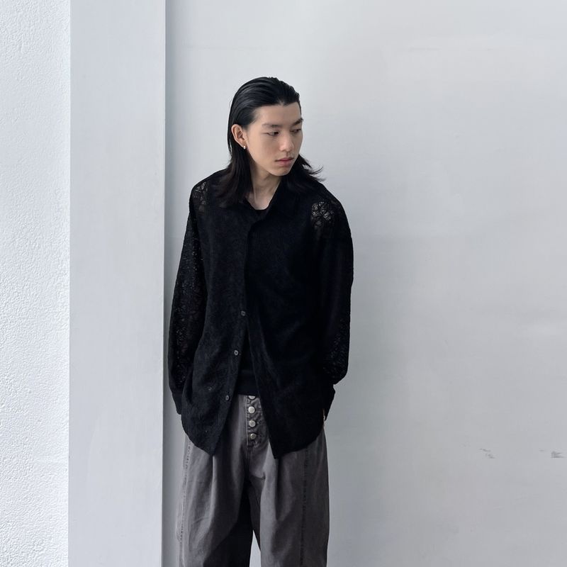 Shadow Textured Sheer Shirt