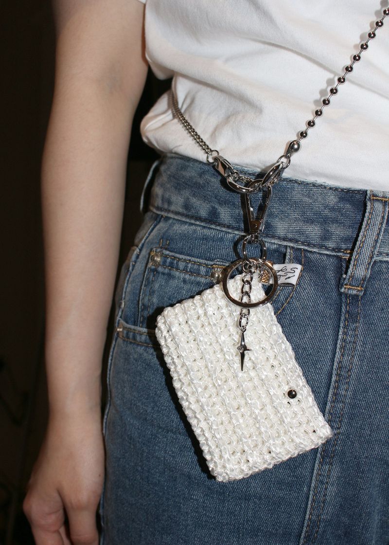 button card wallet (white)