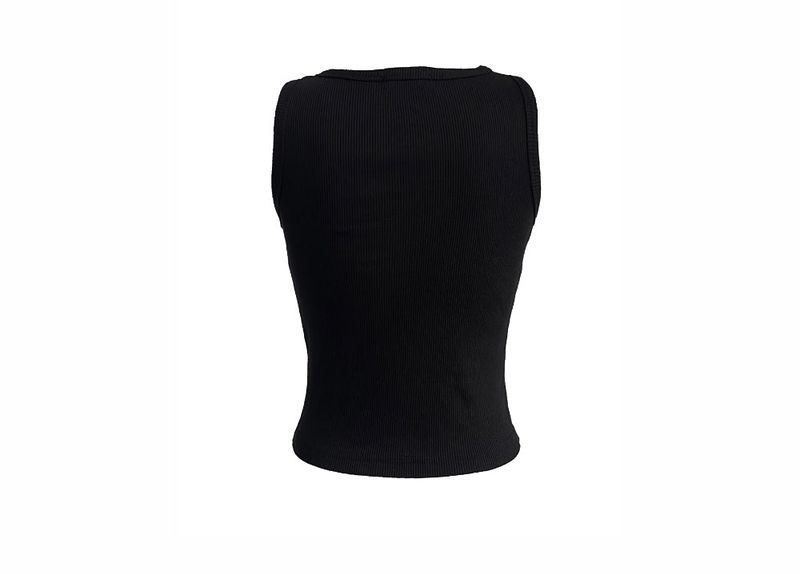 y2k chakra printing ribbed sleeveless (2color)