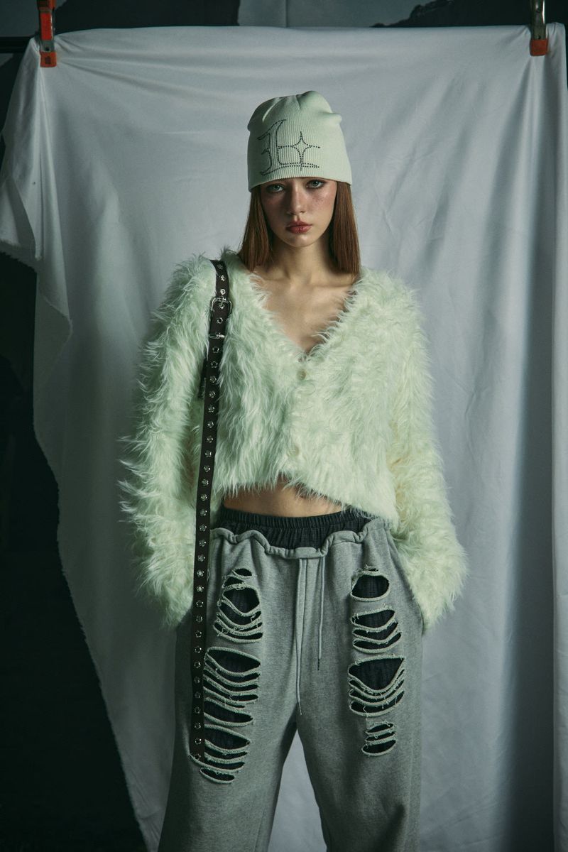 FUR CARDIGAN
