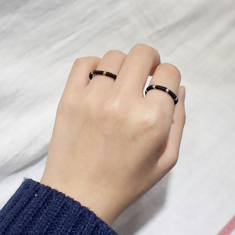 [CCNMADE] LETTER RING 1 (Brown&Blue)