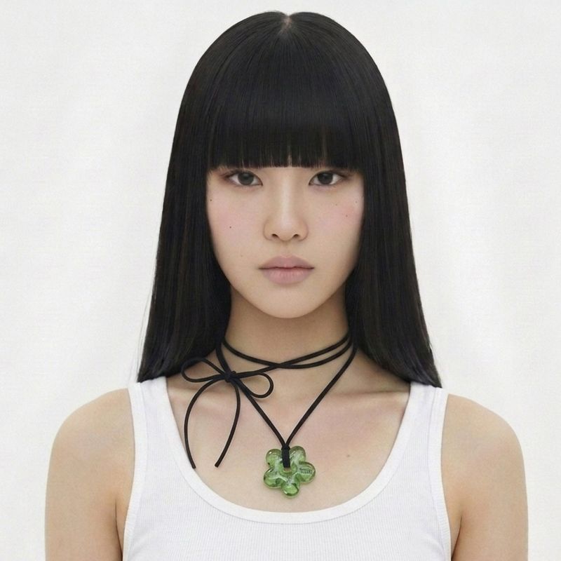 OTHER-worldly（アザーワールドリー）の「アクリルフラワーネックレス [Green]（アクセサリー）」