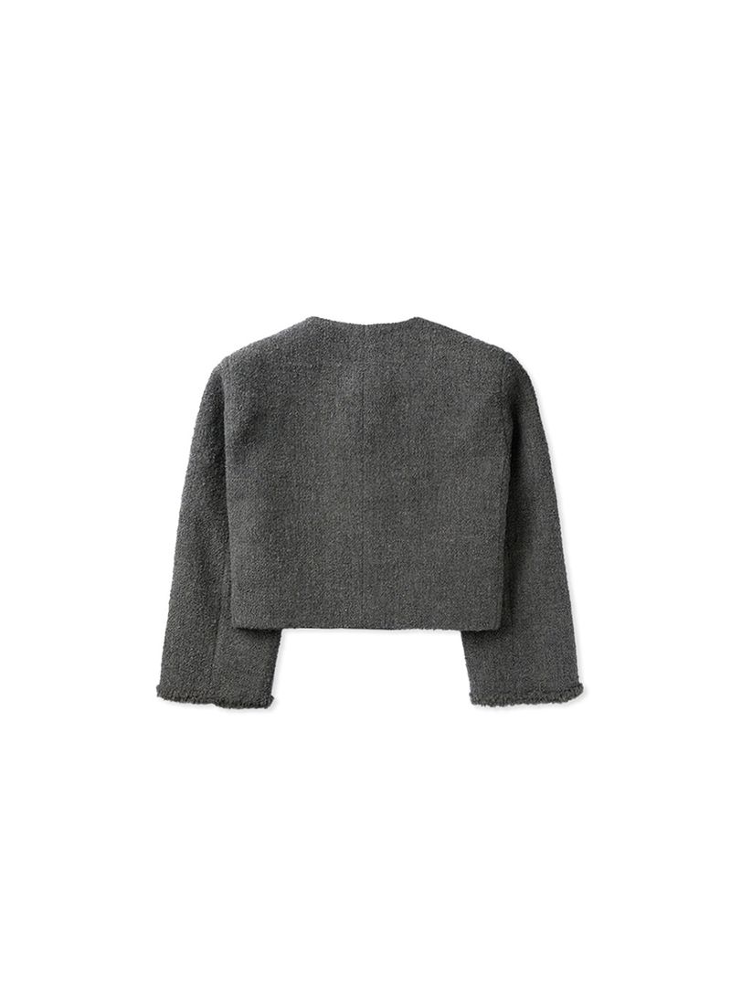 Poem tweed jacket_gray