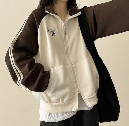 Gling Track Two Way High Neck Zip-Up [Fleece]