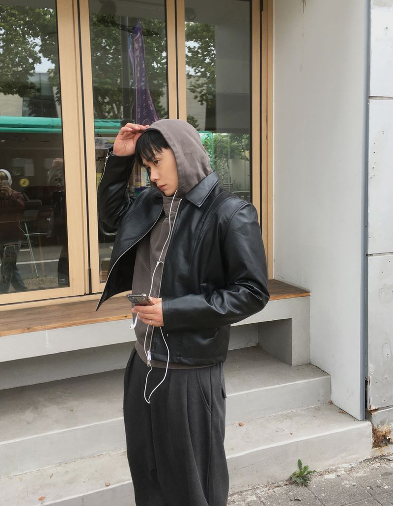 No.1871 crop A leather JK