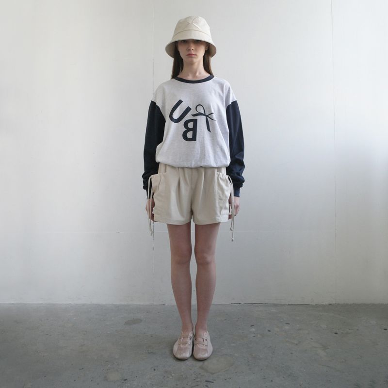 Cream Ribbon Cotton Hat