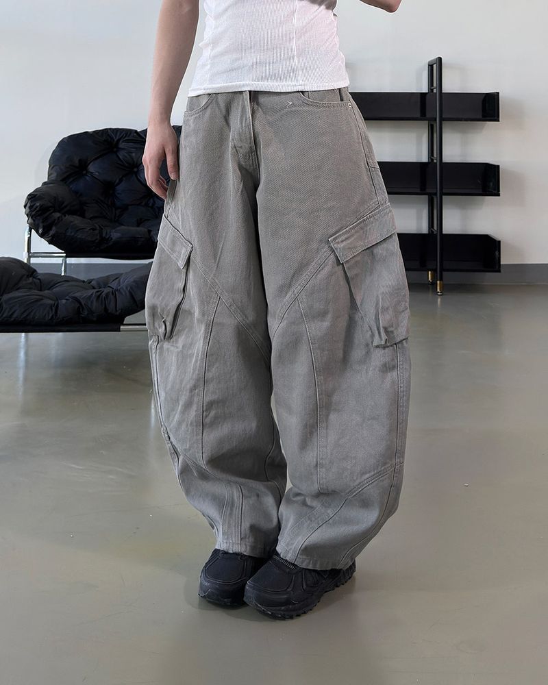 Raun Curved Cargo Wide Pants