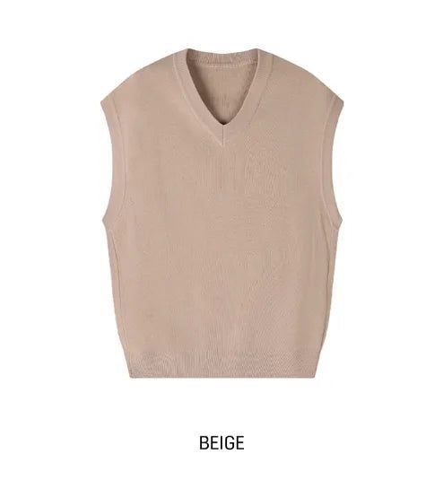 Conant Over Fit V-Neck Knit Vest